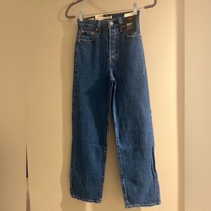 NWT Levi’s Premium RIBCAGE STRAIGHT ANKLE WOMEN'S JEANS, Size 23/27